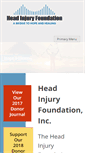 Mobile Screenshot of headinjuryfoundation.org